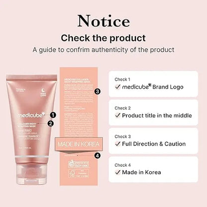 Medicube Collagen Overnight Wrapping Peel Off Facial Mask Pack of 1