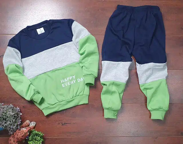 Boys Multicolor Full Sleeve Tracksuit 7–8 Years